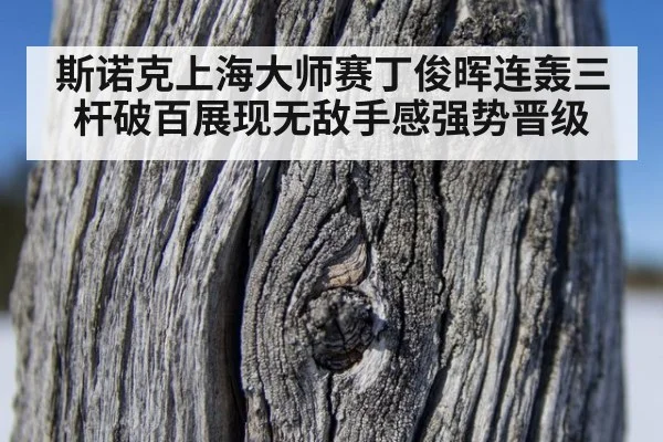 斯诺克上海大师赛丁俊晖连轰三杆破百展现无敌手感强势晋级